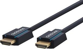 "Clicktronic" itin didelės spartos HDMI 2.1 kabelis su eternetu 48Gbps 8K / 4K 120Hz HDMI kabelis PS5 su eARC, HDTV, namų kinas, garso juosta 1 m RAL