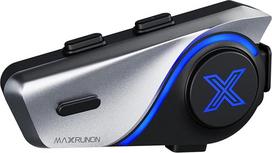 "D9" motociklo "Bluetooth" ausinės su garso daugiafunkcine funkcija, dvipusis domofonas su 1000 m atstumu, "Bluetooth 5.3" šalmo ryšio sistema su universaliu poravimu / FM / 1000 mAh baterija, viena pakuotė