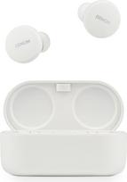 "Denon PerL" tikros belaidės ausinės, asmeninis garso profilis su "Masimo Adaptive Acoustic Technology", triukšmo slopinimas, atsparumas vandeniui, įmontuoti mikrofonai, ilgas baterijos veikimo laikas, baltos spalvos