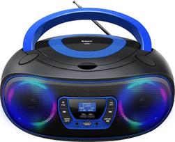 "Denver DAB+ Boombox" su DAB+/FM radiju, "Bluetooth" funkcija, mėlyna