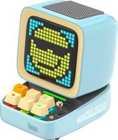 "Divoom Ditoo" daugiafunkcinis "Pixel Art" LED "Bluetooth" garsiakalbis, 256 programuojamas LED skydelis su vakarėlio šviesa, išmanusis skaitmeninis stalo laikrodis, žaidimų muzikos dėžutė, palaikanti TF kortelę ir radiją, mėlyna