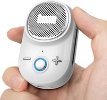 "Divoom Itour-S" mini nešiojamas "Bluetooth" garsiakalbis su mikrofonu, prisegamas nešiojamasis garsiakalbis, didelis garsas ir ryškūs bosai, IP67 vandeniui atsparus, skirtas statybvietės dirbtuvėms lauke, laipiojimui (baltas)