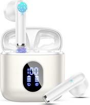 "Drsaec" belaidės "Bluetooth 5.4" ausinės, "In-Ear" ausinės, 6D gilus bosas, su 4 ENC mikrofonu, triukšmą slopinančios ausinės, 30 valandų, USB-C, IP7 vandeniui atsparios sportinės ausinės
