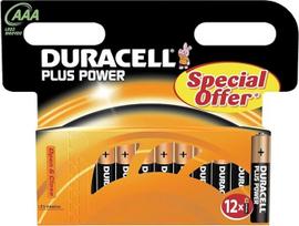 "Duracell Plus Power AAA" baterijos, 12 vnt.