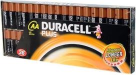 "Duracell Plus" AA tipo baterijos LR6 MN1500 1,5v PACK OF 36