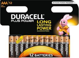 "Duracell Plus" baterijos - Duracell AAA 12 pakuočių