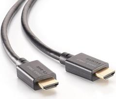 "Eagle Cable by INAKUSTIK" - 10013010 "Deluxe" itin didelės spartos HDMI 2.1 kabelis | 1,0 m | 48Gbps | UHD 10K @ 120Hz | krištolo skaidrumo televizoriaus namų kino ir žaidimų patirtis | HDR10+ | eARC (Audio Return)