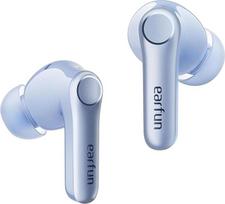 "EarFun Air Pro 4+" "Bluetooth" ausinės su triukšmo slopinimu, hibridine tvarkyklių sistema, "Hi-Res Audio", "aptX Lossless", LDAC, 6 mikrofonų AI skambučiais, 54 valandų baterija, daugiataškis, dėvėjimo aptikimas, IP55, "Bluetooth 6.0