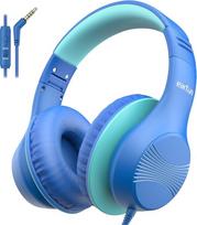 "EarFun" ausinės vaikams, ausinės vaikams su kabeliu, 85/94 dB garsumo ribotuvas, sulankstomos, reguliuojamos, "Hi-Fi" garsas, HD mikrofonas, patogus dėvėjimas, vaikiškos ausinės