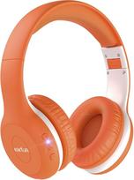 "EarFun" vaikiškos "Bluetooth" ausinės, 85/94 dB garsumo reguliavimas, "HiFi" garsas, HD mikrofonas, 40 valandų baterija, sulankstomos, reguliuojamos, belaidės "Bluetooth" ausinės mokyklai, kelionėms, kompiuteriui, oranžinės spalvos