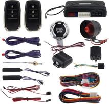 "Easyguard PKE" automobilio signalizacijos sistema su nuotolinio užrakto atrakinimo nuotolinio užvedimo pulteliu, paleidimo mygtuku, vibracijos signalizacija, paleidimas be raktų, universali EC009-T2