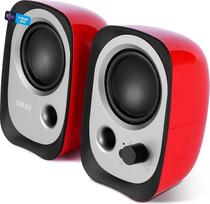 "Edifier R12U RD" USB garsiakalbių rinkinys "Bass Reflex" prievadas Ausinių lizdas Įmontuotas garsumo reguliatorius Raudona spalva