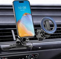 "EEEKit" magnetinis telefono laikiklis CD lizdui automobilyje su 20 × N52 magnetais, suderinamas su "MagSafe" dėklais, "iPhone 12-17" ir "Android" išmaniaisiais telefonais