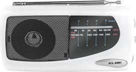 "Elbe RF-52" analoginis imtuvas - Nešiojamas radijo imtuvas, AM/FM, baltas