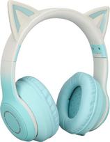 "Focket Bluetooth" ausinės, "Cat Ear" ausinės su mikrofonu, 7 LED šviečiančios belaidės ausinės su garsumo reguliatoriumi, sulankstomos žaidimų ausinės vaikams ir suaugusiesiems 15 val.