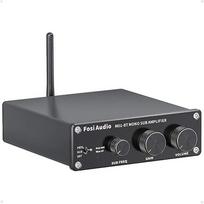 "Fosi Audio" M01-BT "HiFi" žemų dažnių garsiakalbio stiprintuvas 300 W, TDA7498E "Bluetooth 5.0" mono kanalo žemų dažnių garsiakalbio stiprintuvas, mini D klasės stereofoninis "HiFi" stiprintuvas su žemų dažnių stiprinimo valdymu žemų dažnių garsiakalbiui
