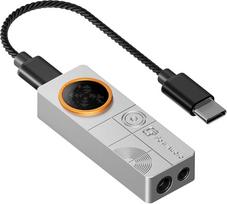 "Fosi Audio" DS3 USB-C DAC stiprintuvo Dongle, nešiojamasis ausinių stiprintuvas su žaidimų 7.1 erdviniu garsu, ES9039Q2M XMOS POWERED, DSD512, 3,5 mm viengubas 4,4 mm balansuotas, skirtas kompiuteriui/telefonui/PS5/komutatoriui, sidabrinės spalvos