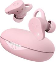 "Fresh 'n Rebel Twins Rush", "Bluetooth" sportinės ausinės su hibridinėmis aktyvaus triukšmo slopinimo ausinėmis, aplinkos garso režimas, IP57 atsparumas dulkėms ir vandeniui, įmontuotas mikrofonas, valdymas mygtukais (pastelinės rožinės spalvos)