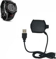 "Garmin Approach S2 S4" laikrodžio atsarginis USB įkroviklis (juodas)
