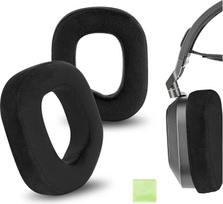 "Geekria Comfort Velour" pakaitiniai ausinių įdėklai "Corsair HS80 RGB" ausinių įdėklai, ausinių ausinių įdėklai, ausinių kaušelių dangtelių remonto dalys (juodos spalvos)