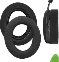 "GEEKRIA Comfort" pakaitiniai tinklelio ausų įdėklai "Corsair HS70/HS60/HS50 PRO" ausinėms "Ear Pads" remonto dalys (juodos spalvos)