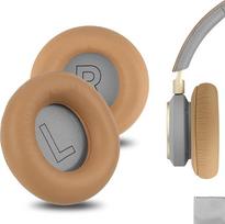 "Geekria Elite Sheepskin" pakaitiniai ausų įdėklai "Bang & Olufsen Beoplay H9", "H9i", "H7" ausinių ausinių įdėklai, ausinių ausinių įdėklai, ausų kaušelių atsarginės dalys (rudos spalvos)