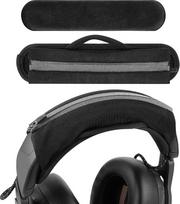 "Geekria Large Cover + Headband Pad Set/Headband Protector" su užtrauktuku/DIY montavimas, įrankių nereikia, suderinama su AKG, JBL, Razer, Sennheiser, Turtle Beach (veliūras)