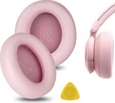 "Geekria Nova" pakaitiniai ausinių įdėklai, suderinami su "Soundcore Life Q30 Soundcore by Anker Life Q35" ausinių įdėklais (rožinės spalvos)