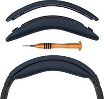 "Geekria Protein Leather Headband Pad Compatible with Bose SoundLink AE2 QC25 Headphones Replacement Band Repair Part (Blue)