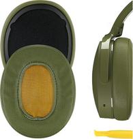 "Geekria QuickFit" baltyminiai PU ausų įdėklai "Skullcandy Crusher" belaidėms ausinėms per ausis, "Skullcandy Crusher" ANC triukšmą slopinančios belaidės ausinės, pakaitiniai ausų įdėklai (žali)