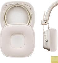 "Geekria QuickFit" pakaitinės ausų pagalvėlės, suderinamos su "Marshall Major V On-Ear" ausinių remonto dalimis (baltos spalvos)