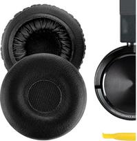 "Geekria QuickFit" pakaitinės baltyminės odos ausų pagalvėlės AKG Y40 Y45 Y45BT ausinių ausinių pagalvėlės ausinių pagalvėlės ausinių pagalvėlių remonto dalys (juodos spalvos)