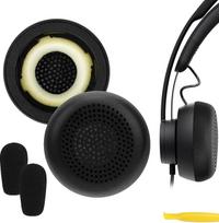 "Geekria QuickFit" pakaitiniai ausinių įdėklai "Logitech Zone" laidinėms ausinėms, ausinių įdėklai nesuderinami su "Zone Wireless" (juodi)