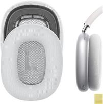 "Geekria QuickFit" pakaitiniai ausų kilimėliai, suderinami su "Apple Airpods MAX" ausinėmis ausinėmis ausinių kilimėliai ausų kaušelių remonto dalys (sidabrinės)