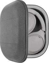 "Geekria Shield" ausinių dėklas, suderinamas su "Sony" WH1000XM4, WH1000XM3, WH1000XM2, WH-XB910N, pakaitinis kietasis dėklas, kelioninis krepšys su priedų laikymo vieta (mikropluošto pilka)