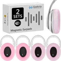 "Geekria Snap Ear Pads" ausinių įdėklų rinkinys "Beats Studio 3 Wireless", "Studio 2" ausinėms, magnetiniai lengvo perjungimo ausinių įdėklai, per kelias sekundes pakeičiami ausinių įdėklai, ausinių dangtelis (baltyminė oda+)