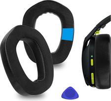 "Geekria Sport Cooling Gel" pakaitiniai ausinių pagalvėlės "Logitech G435 G335" ausinių pagalvėlės ausinių pagalvėlės ausinių pagalvėlės ausinių pagalvėlės ausinių pagalvėlės ausinių kaušelio dangtelis remonto dalys (juoda)
