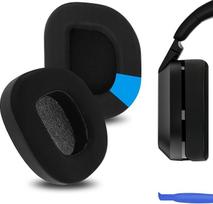 "Geekria Sport Cooling Gel" pakaitiniai ausinių pagalvėlės "Turtle Beach Stealth 600 Gen 3", "Gen 2" ausinių pagalvėlės ausinių remonto dalys (juodos spalvos)