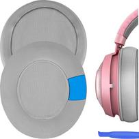 "Geekria Sport Cooling Gel" pakaitiniai ausų įdėklai Razer Kraken Kitty, Nari Ultimate, Nari Essential, Kraken Tournament Edition, ausinėms, ausinėms, ausų kaušeliams taisyti (pilka)