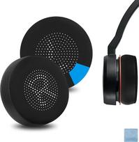"Geekria Sport" aušinamojo gelio pakaitiniai ausų įdėklai, suderinami su "Jabra Evolve 75UC/75/75+/75MS" ausinių įdėklais (juodi)
