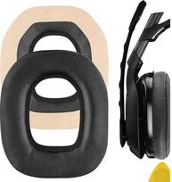 "Geekria" "QuickFit" baltyminės odos pakaitinės ausinių pagalvėlės, skirtos "Astro A40 A50" ausinių pagalvėlėms, ausų pagalvėlės, remonto dalys (juodos spalvos)