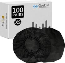 "Geekria" 100 porų tamprių ausinių dangtelių, vienkartiniai ausinių kaušeliai telefono ausinėms, biuro ausinėms, kompiuterio ausinėms, skambučių centro ausinėms, ausų pagalvėlės (1,2 - 2,4 colio)