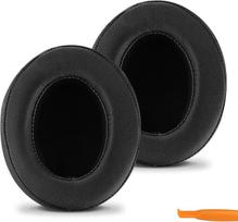 "Geekria" atminties putų ausinių pagalvėlės "Audio-Technica ATH-M10", "ATH-M20x", "ATH-M30x", "ATH-M40x", "ATH-M50x" ir kitoms ausinėms per ausis Ausinių kaušeliai / dangteliai / pagalvėlės / ausinių pagalvėlių remonto dalys (juoda)
