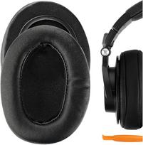 "Geekria" atminties putų ausinių pagalvėlės "Audio-Technica ATH-M50X", ATH-M10, ATH-M20X, ATH-M30X, ATH-M40X, ATH-ANC9, ausinių per ausis dangteliai / pagalvėlės / ausinių pagalvėlių remonto dalys (juoda, storas pliusas)