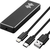 "Geekria" nešiojamasis ausinių stiprintuvas su DAC adapteriu, USB-A į C tipo / USB-C į USB-C / 3,5 mm stereofoninė jungtis "Android", "Windows", išmaniesiems telefonams, kompiuteriams, nešiojamiesiems kompiuteriams (384K/32 bitų)