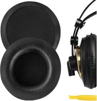"Geekria" pakaitinės ausinių pagalvėlės AKG K240, K240S, K240 MKII, K241, K270, K271, K271S, K272 ausinių pagalvėlės / ausų pagalvėlės / ausų kaušeliai / ausų dangtelis / remonto dalys (PU oda)
