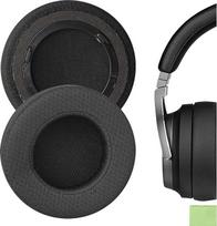 "Geekria" patogios tinklinio audinio ausinių pagalvėlės "Corsair Virtuoso RGB", "Virtuoso RGB Wireless SE", "Virtuoso RGB Wireless XT" ausinių pagalvėlės, ausinių pagalvėlės, ausų kaušelių taisymas (juodos spalvos)