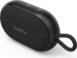 "Hama" "Bluetooth" garsiakalbis "Buddy 3.0", 6 W (atsparus vandeniui IPX7, su akumuliatoriumi, 12 valandų muzikos, tikra belaidė stereofoninė sistema, su kabinimo kilpa, universalus, laisvų rankų sistema, "Bluetooth" dėžutė, muzikos dėžutė), juodas
