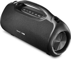 "Hama" "Bluetooth" garsiakalbis lauke 120 W (programėlė, atsparus vandeniui IPX6, 24 valandų baterijos veikimo laikas, profesionalus garsas, maitinimo blokas, USB Aux 3,5/6,3 mm, vakarėlių garsiakalbis, didelis garsiakalbis) Juodas