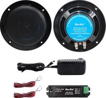 "Herdio" 4 colių lubų garsiakalbis, vandeniui atsparus įmontuotas garsiakalbis, įleistinio montavimo garsas, suderinamas su "Bluetooth